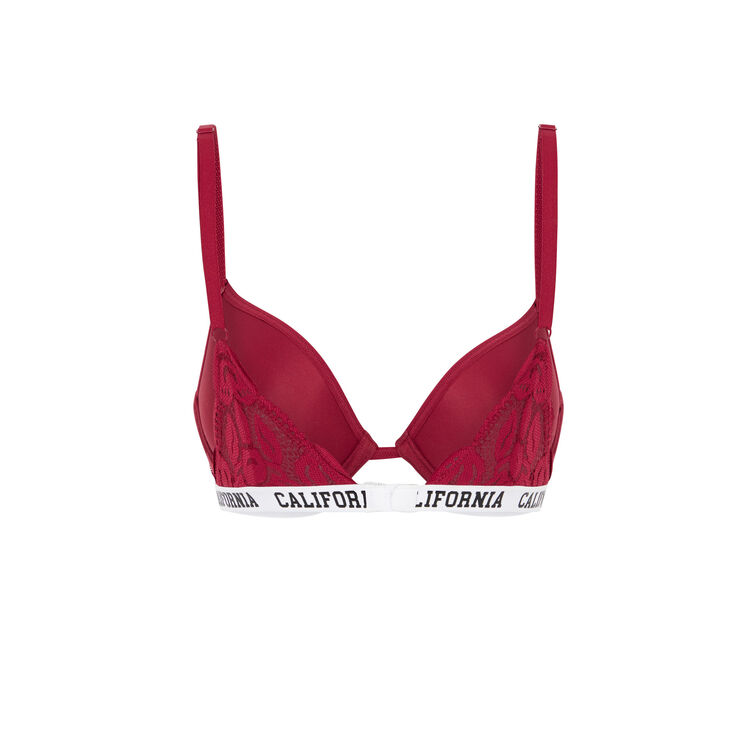 Soutien-gorge ampli en dentelle westcoastiz bordeaux.