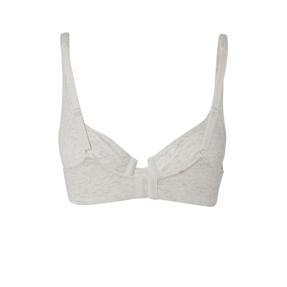 Katoenen brassière beha met wecare opschrift - ecru ecru.