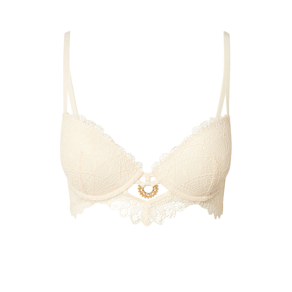 Push-up beha met sieraad - ecru ecru.
