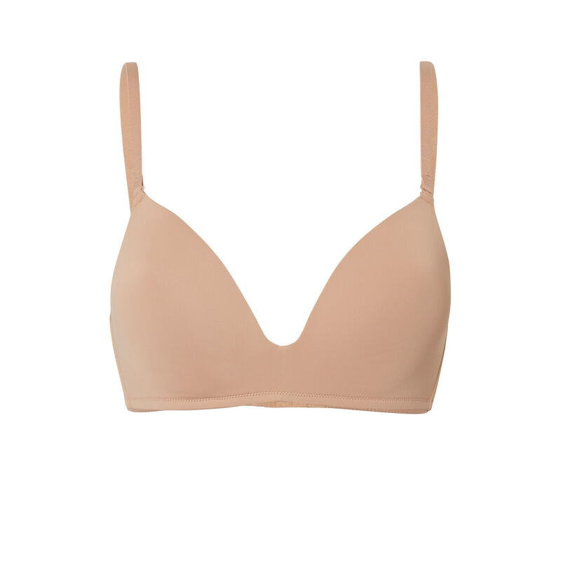 voorgevormde beha zonder beugels van microvezel - nude voorgevormde beha zonder beugels van microvezel - nude;