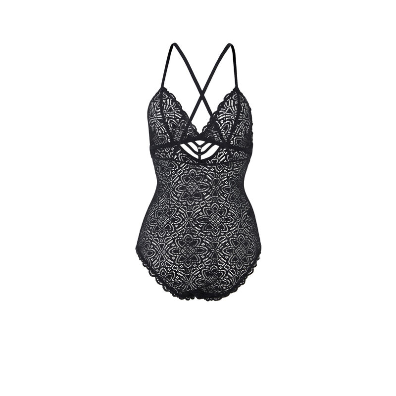 Body sans armatures en dentelle marceliz noir.