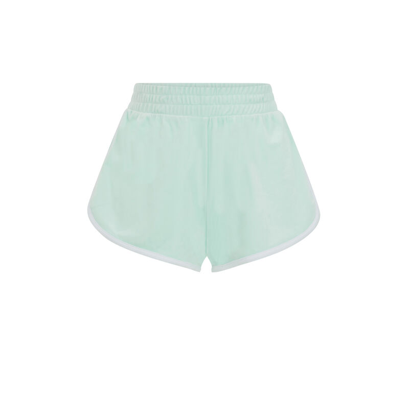 Short uni en velours - bleu turquoise Short uni en velours - bleu turquoise;