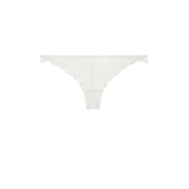 Tanga blanc cassé precieusiz Tanga blanc cassé precieusiz;