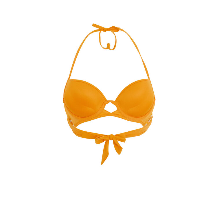 Haut de maillot de bain safran pachucaniz orange.