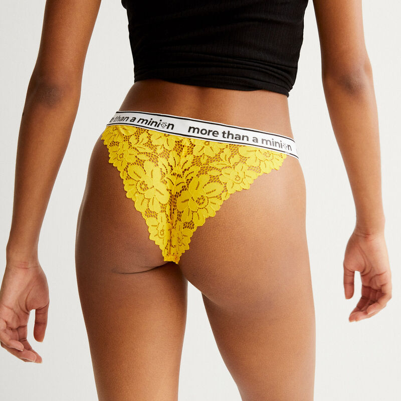 culotte à élastique more than a minion - jaune culotte à élastique more than a minion - jaune;