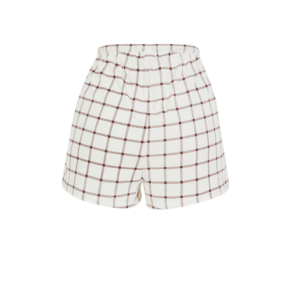 Short la belle et le clochard - blanc blanc.