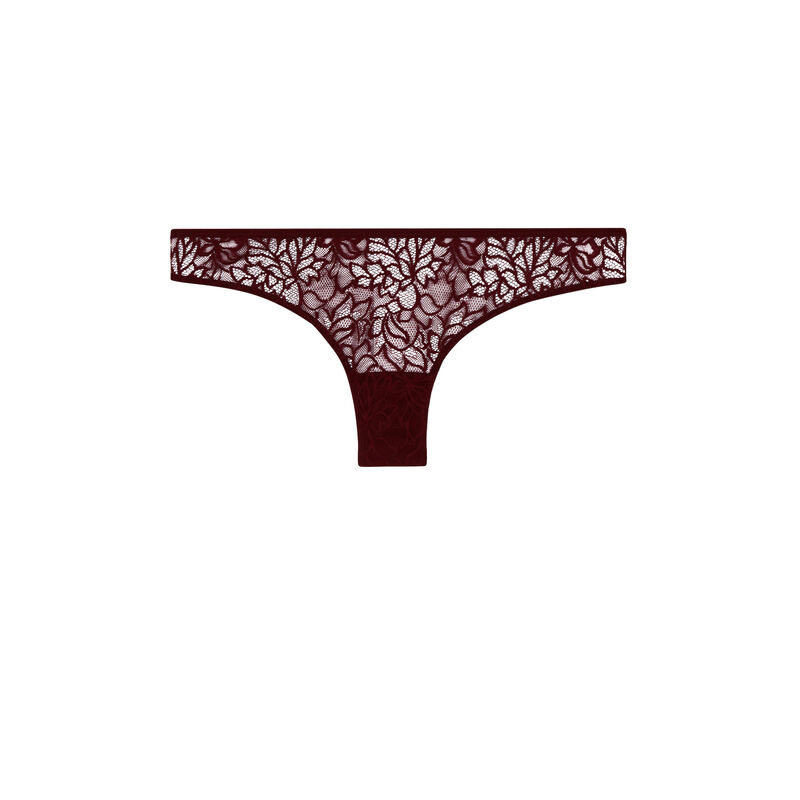 tanga en dentelle - bordeaux tanga en dentelle - bordeaux;