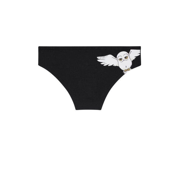 Shorty en coton print hedwige edwigiz noir.