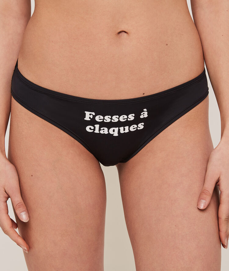 Shorty &agrave; message coeurloviz noir.