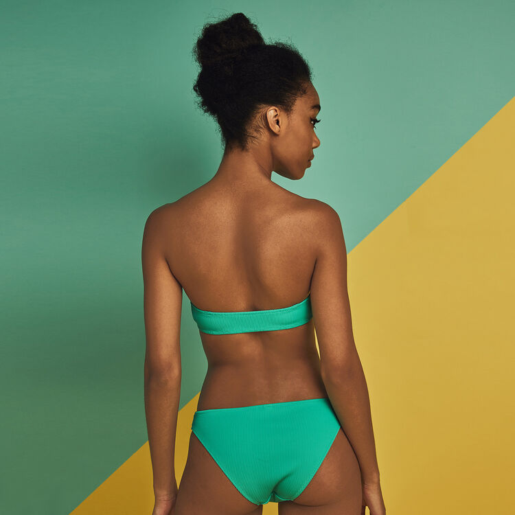 Slip maillot de bain vert gaufriz green.