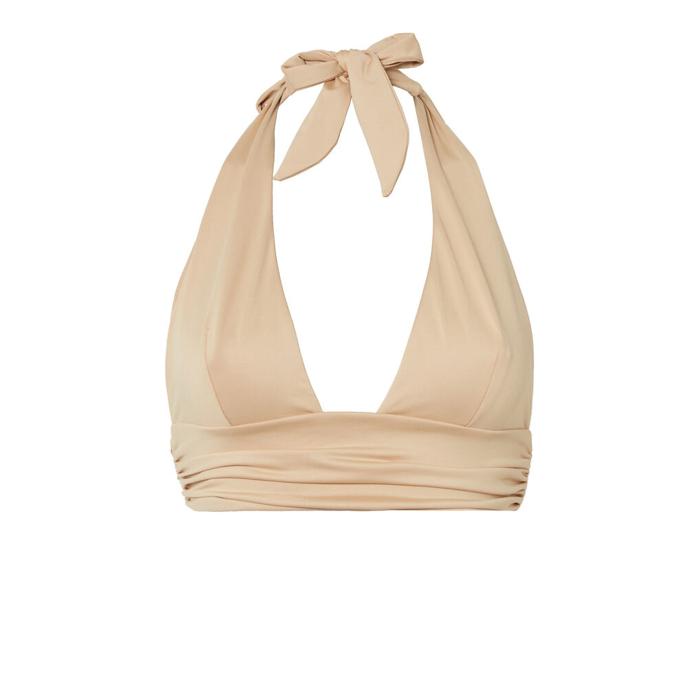 Foulard triangeltop x romy - beige beige.