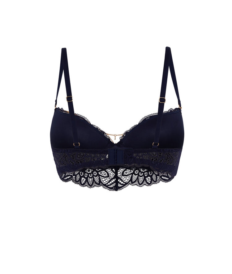 Soutien-gorge bustier push bijou - noir noir.