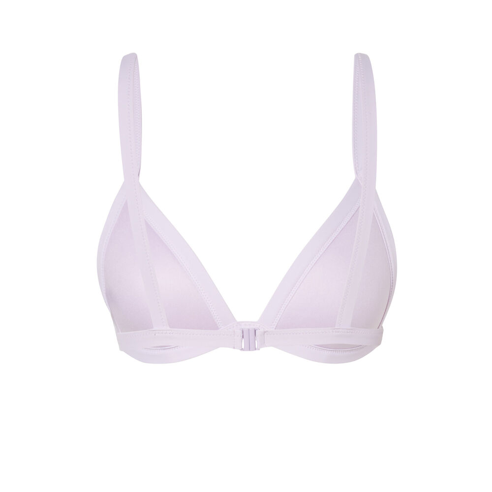 Bikinitopje triangelvorm - lila paars.