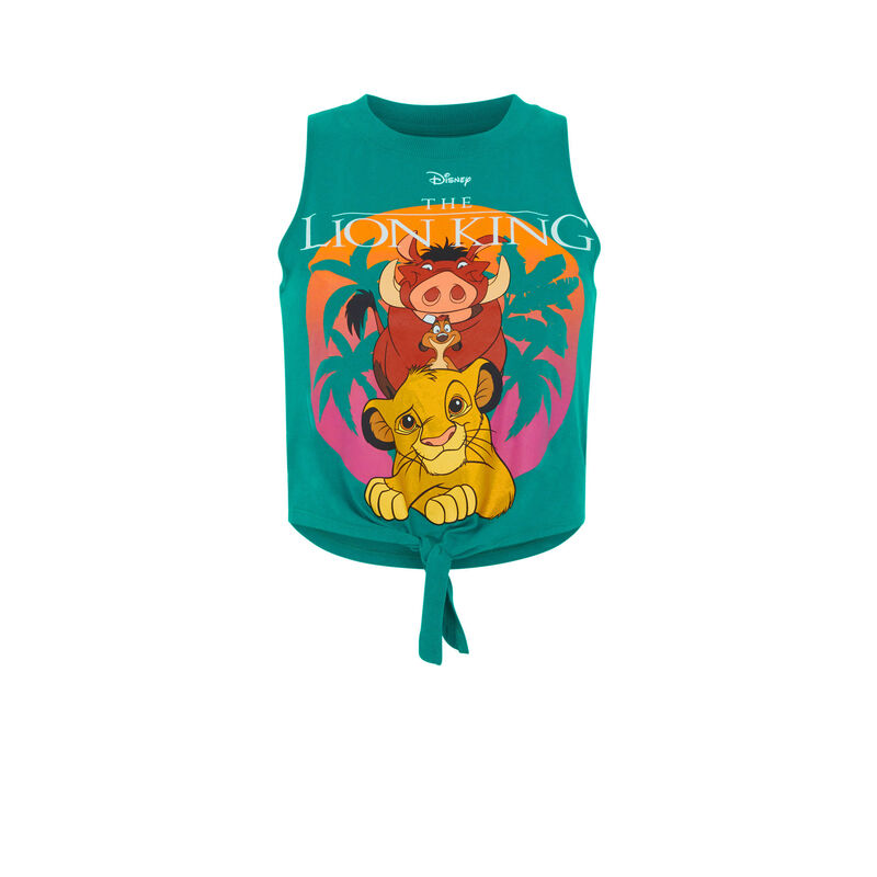 Top sans manches Le Roi Lion - vert Top sans manches Le Roi Lion - vert;
