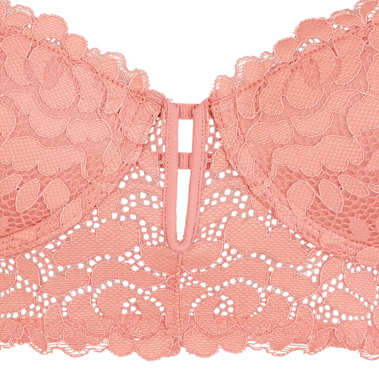 Soutien-gorge bustier ampli rose luluiz pink.