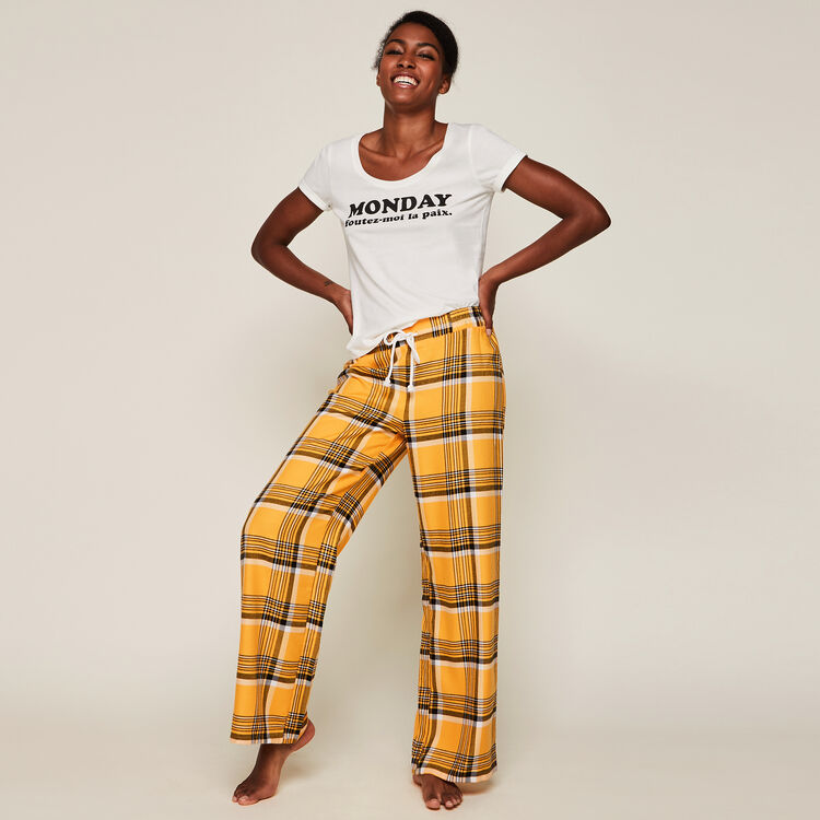 Pantalon à carreaux yelitartiz Pantalon à carreaux yelitartiz;