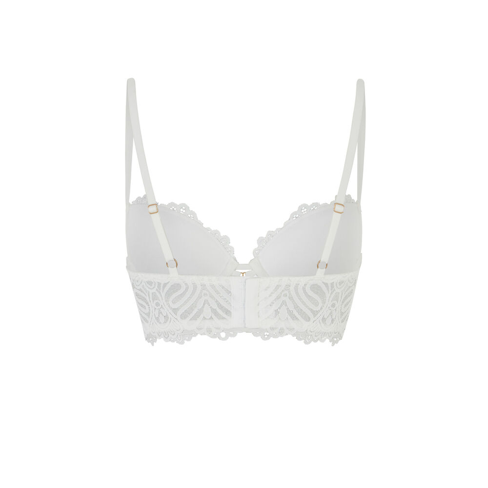 Gevoerde bustier - wit wit.