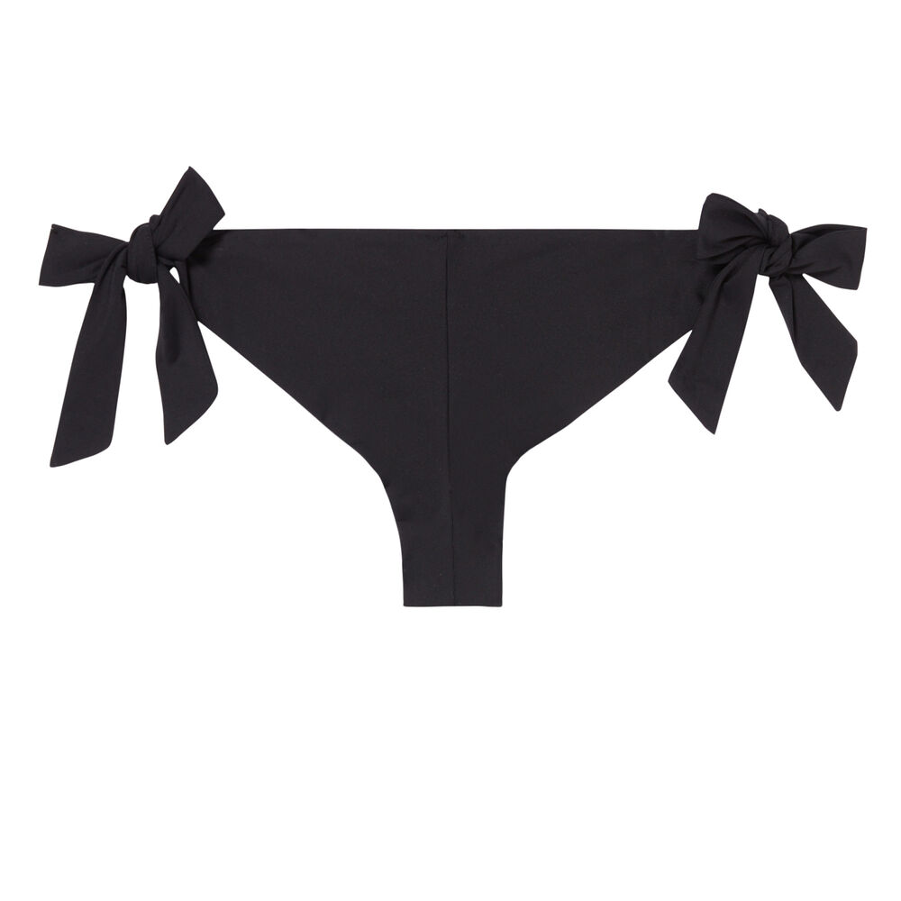 Bikinibroekje met strikdetails - zwart zwart.