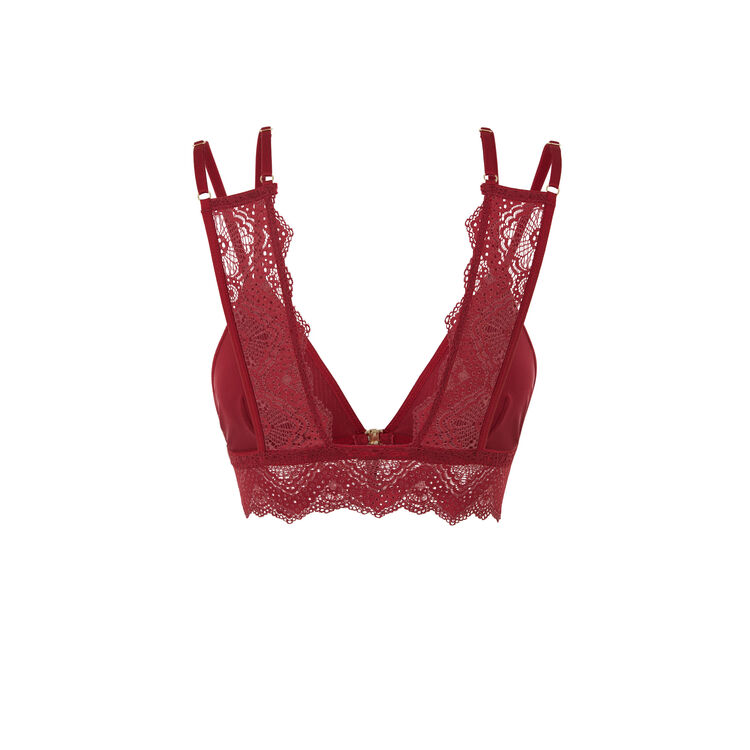 Soutien-gorge triangle sans armatures micro/dentelle merveilliz Soutien-gorge triangle sans armatures micro/dentelle merveilliz;