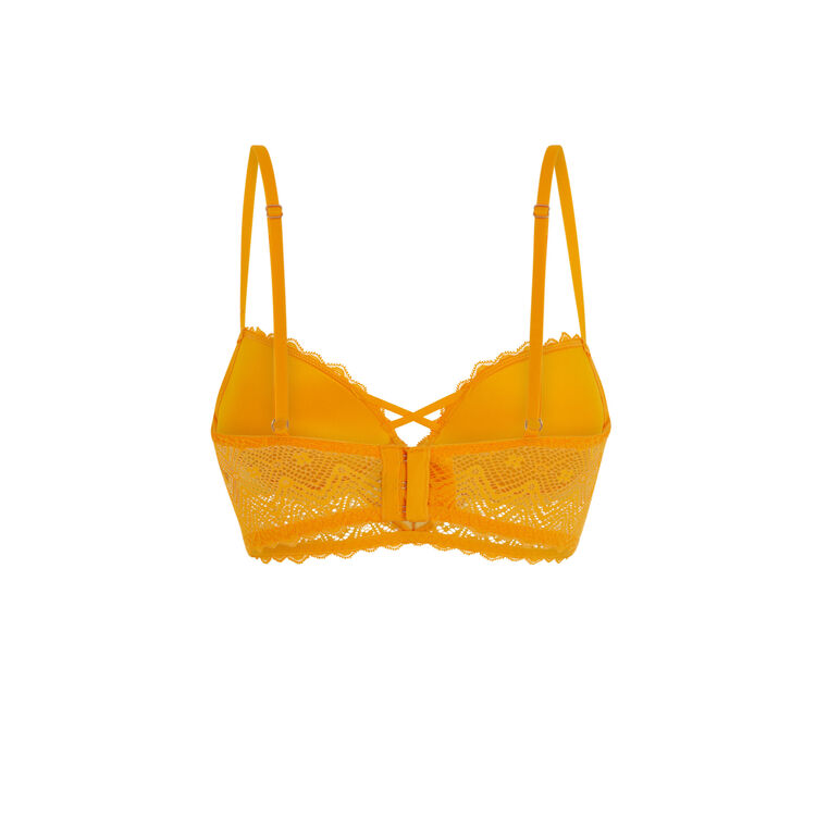 Soutien-gorge bustier push ocre horoscopiz ocre.