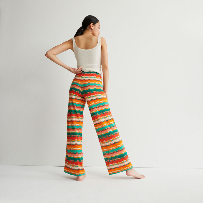 broek met motief en strik - groen broek met motief en strik - groen;