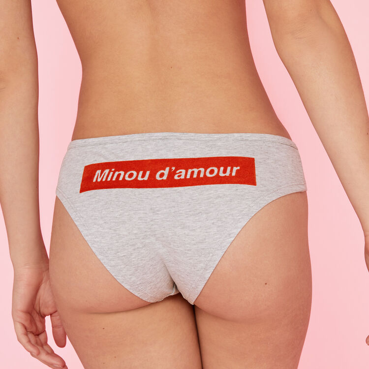 Shorty gris minousiz grey.