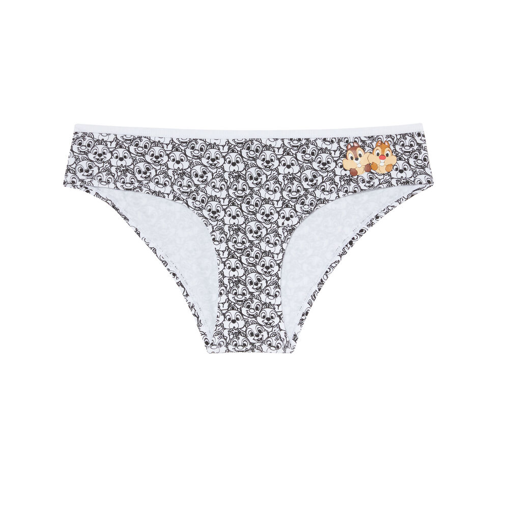 Shorty à motifs tic et tac - blanc blanc.