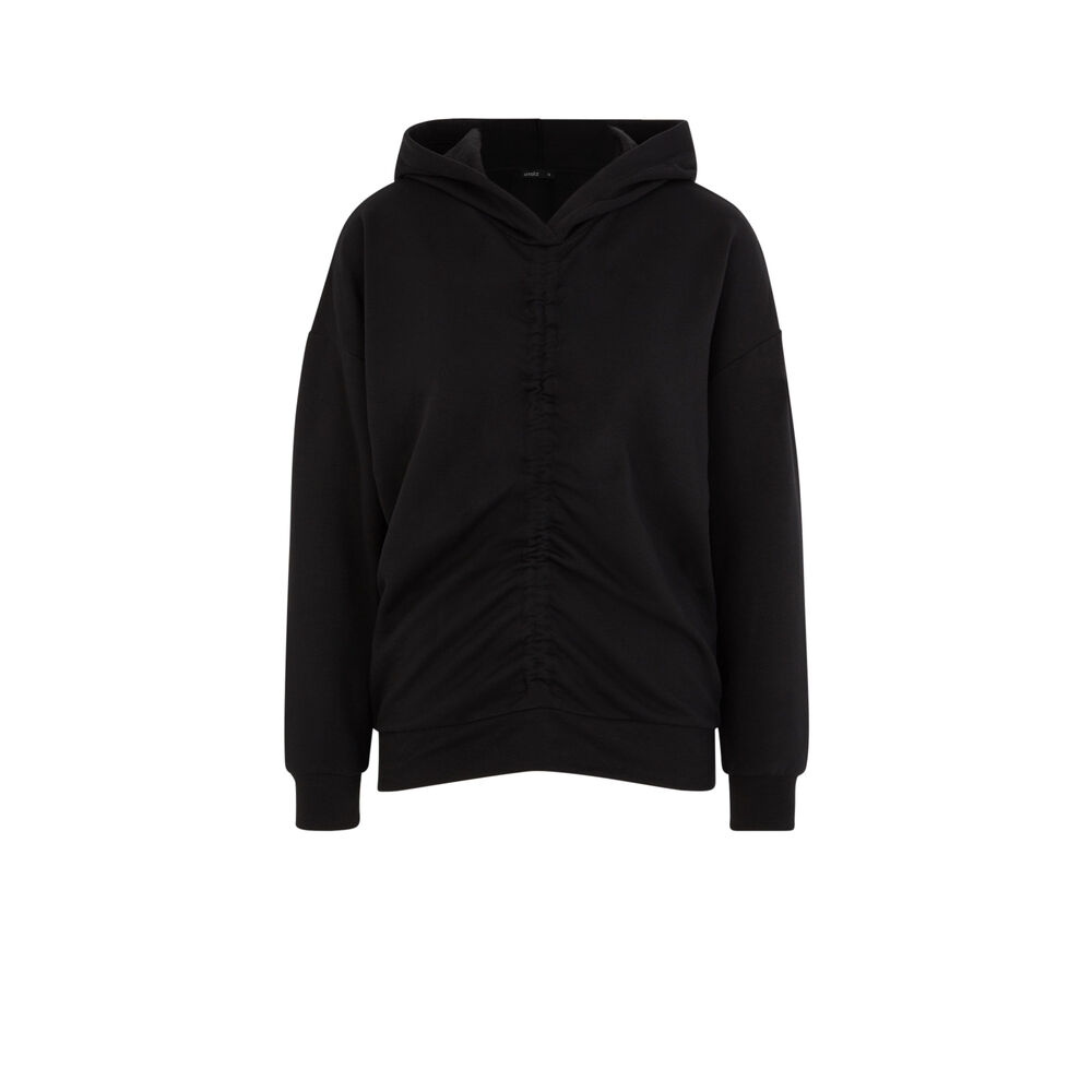 Sweat &agrave; capuche - noir noir.