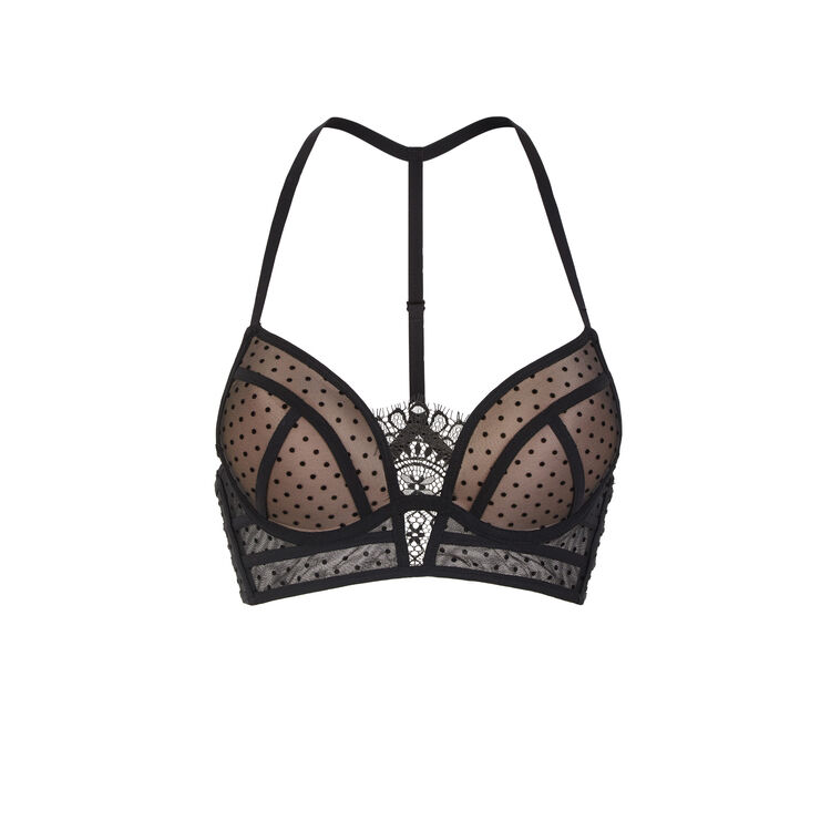 Soutien-gorge noir bustier push flockiz Soutien-gorge noir bustier push flockiz;