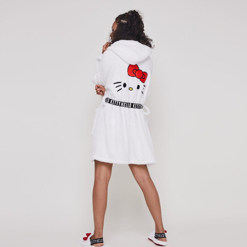 Peignoir polaire broderie Hello Kitty kittiniz Peignoir polaire broderie Hello Kitty kittiniz;