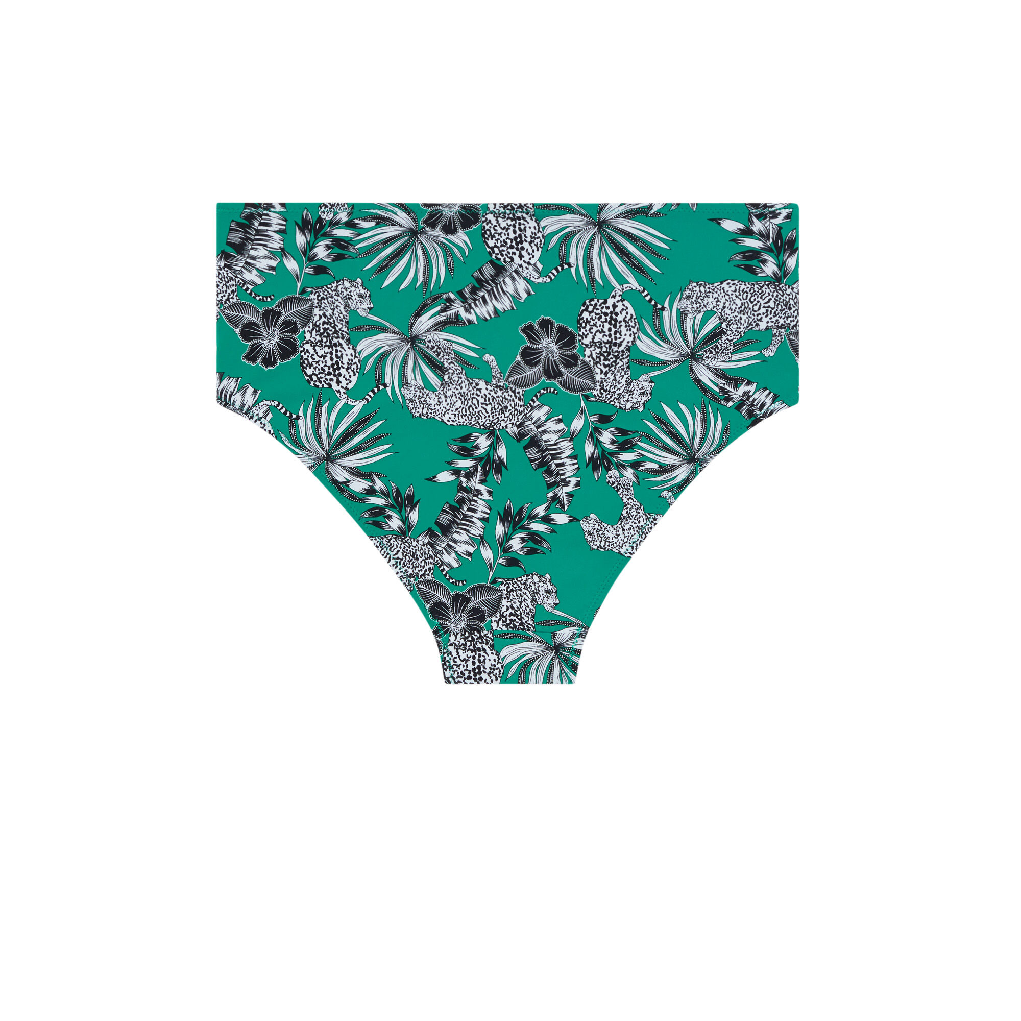 maillot de bain taille haute vert