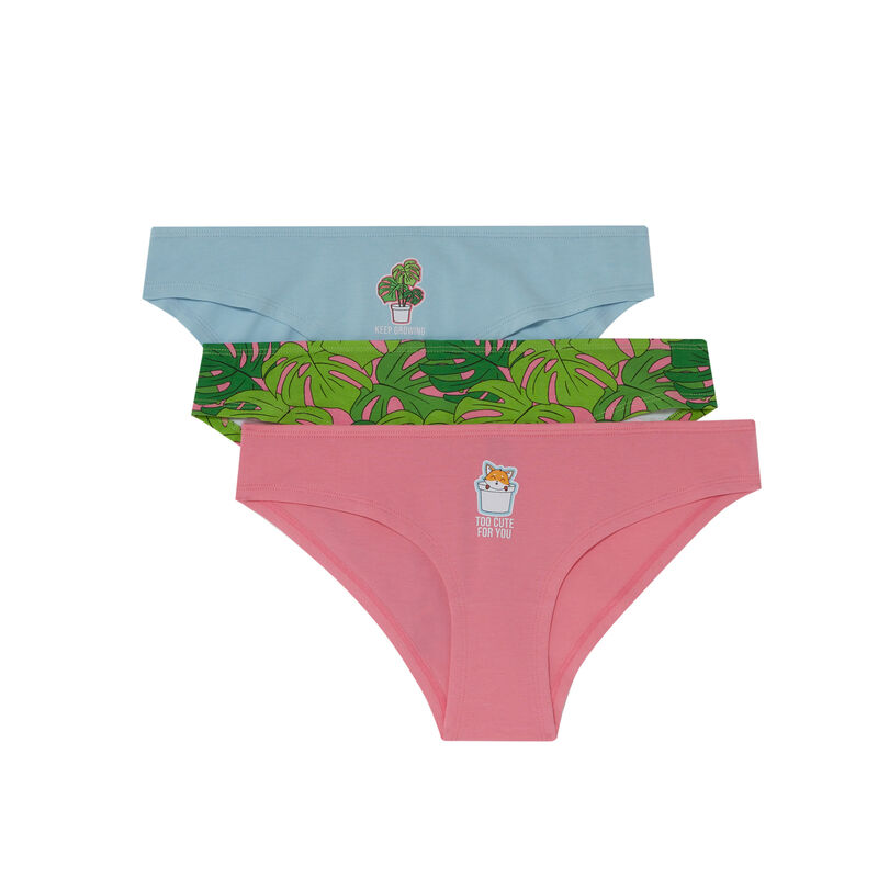set van 3 slips too cute for you - roze set van 3 slips too cute for you - roze;