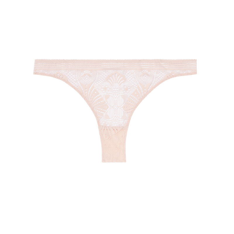 tanga met bandjes - lichtroze tanga met bandjes - lichtroze;