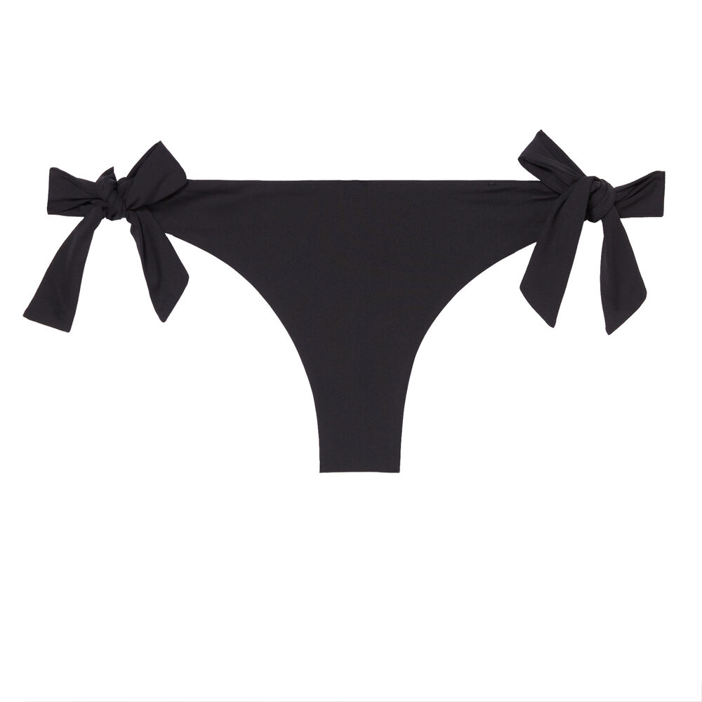 Bikinibroekje met strikdetails - zwart zwart.