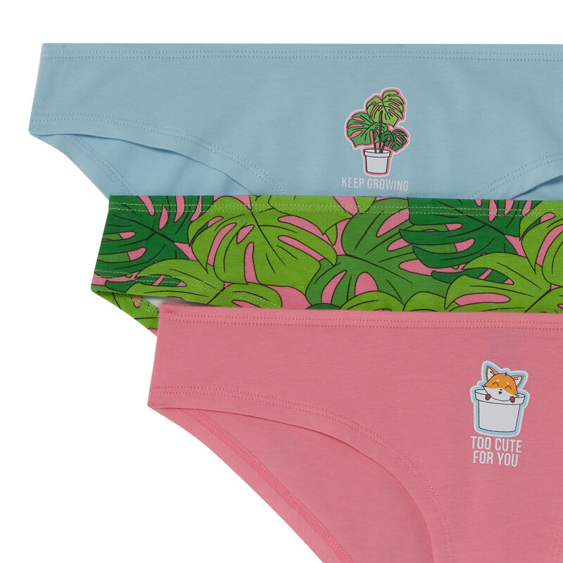 set van 3 slips too cute for you - roze set van 3 slips too cute for you - roze;