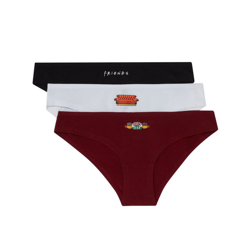 lot de 3 culottes Friends - bordeau lot de 3 culottes Friends - bordeau;