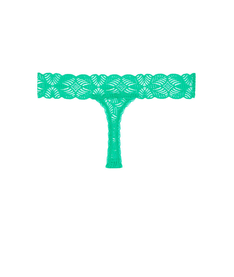 String uni en dentelle - vert menthe vert menthe.