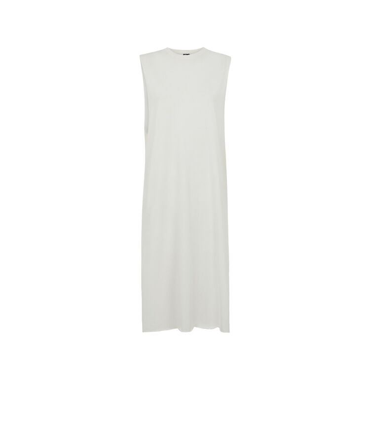 Robe sans manches unie - blanc blanc.