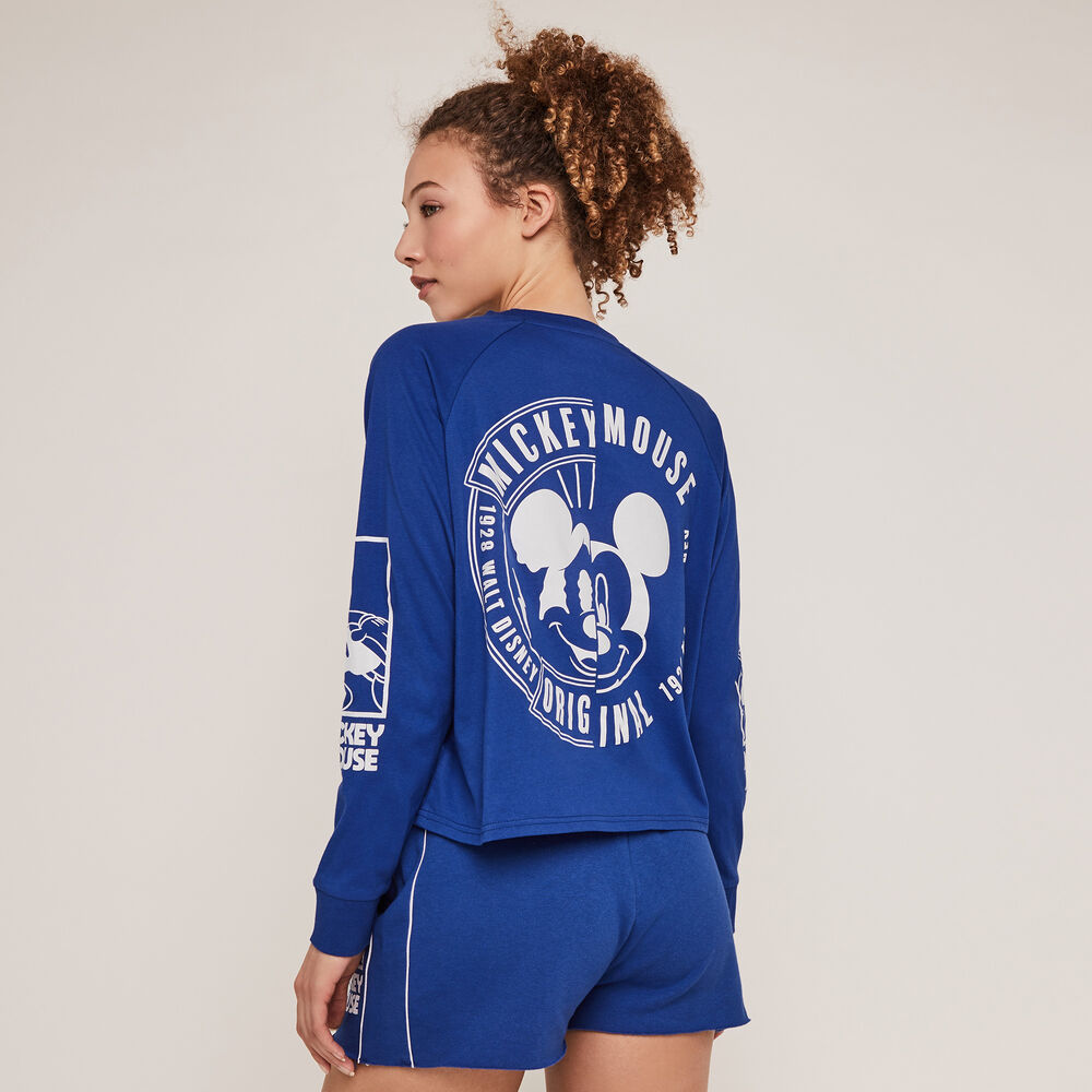 Top imprimé mickey - bleu bleu.