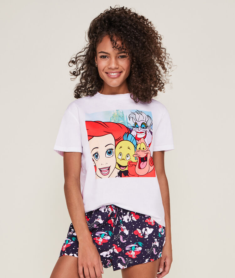 Short met print ariel allmermaidiz blauw.