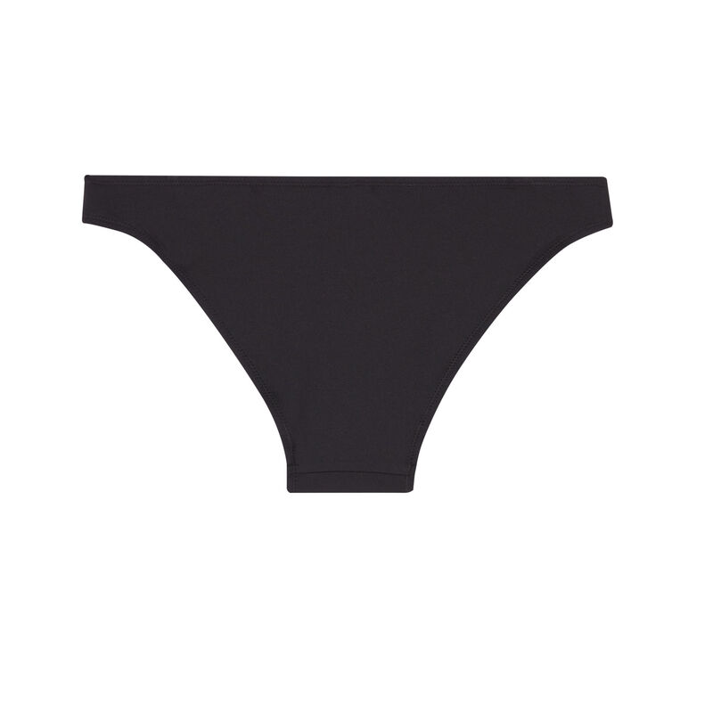 Effen bikinibroekje in slipvorm - zwart Effen bikinibroekje in slipvorm - zwart;