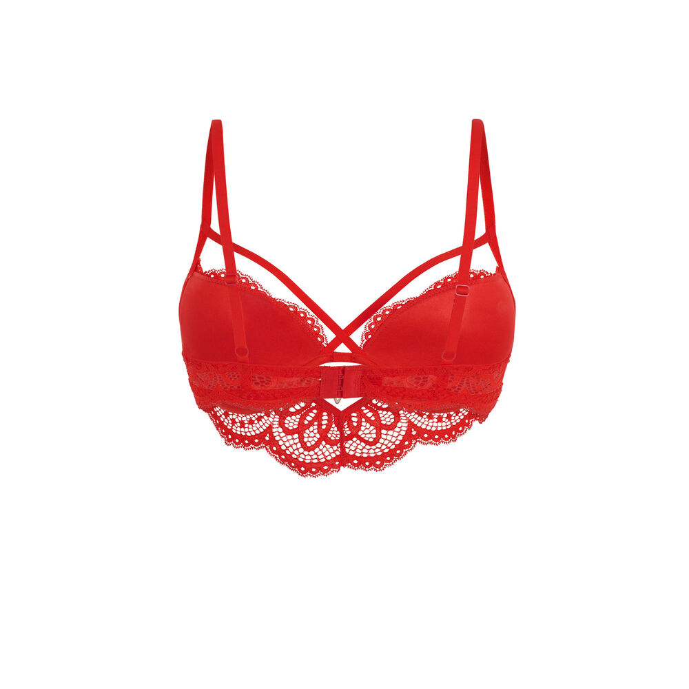 Soutien-gorge rouge bustier push precieusiz rouge.