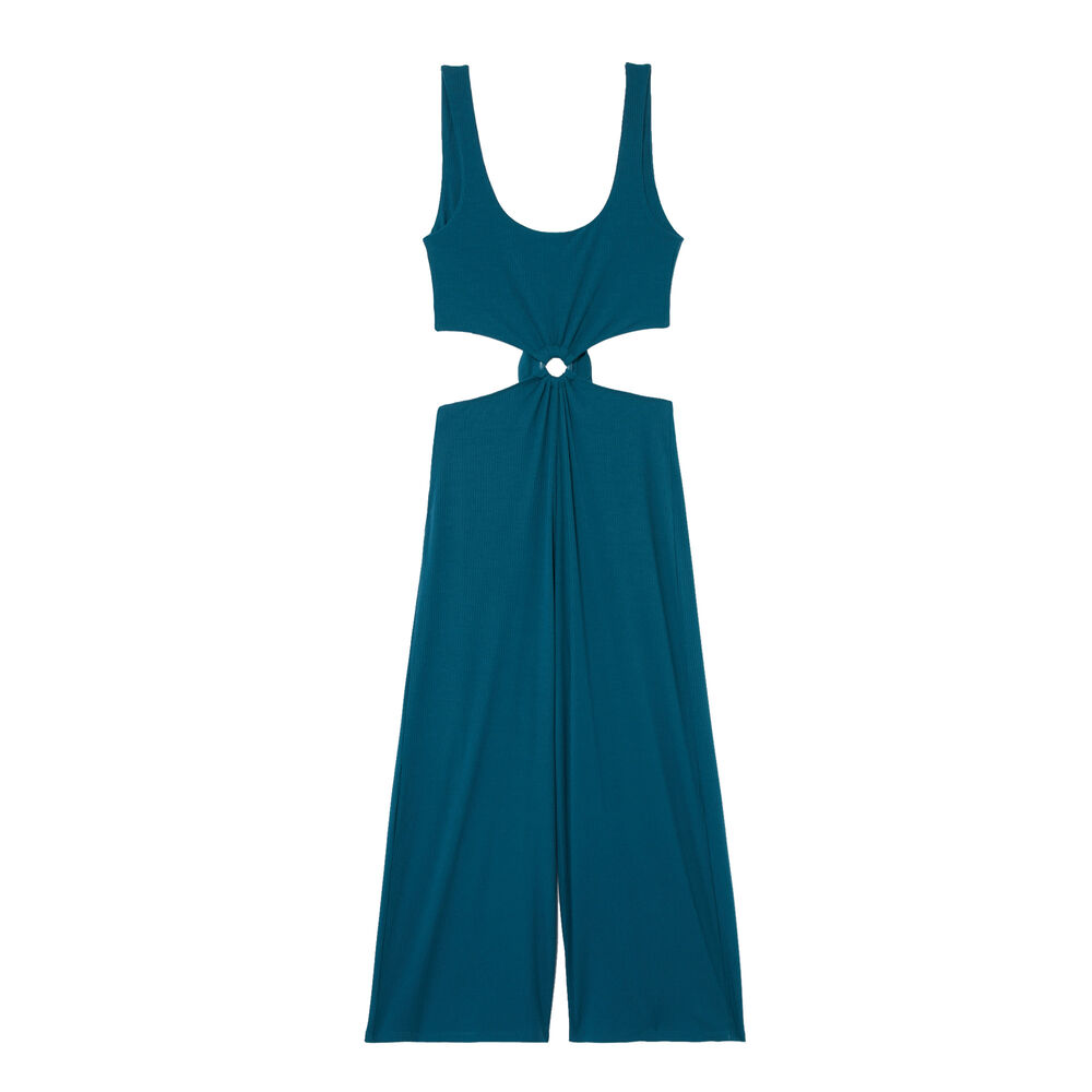 Jumpsuit met ring - blauw blauw.