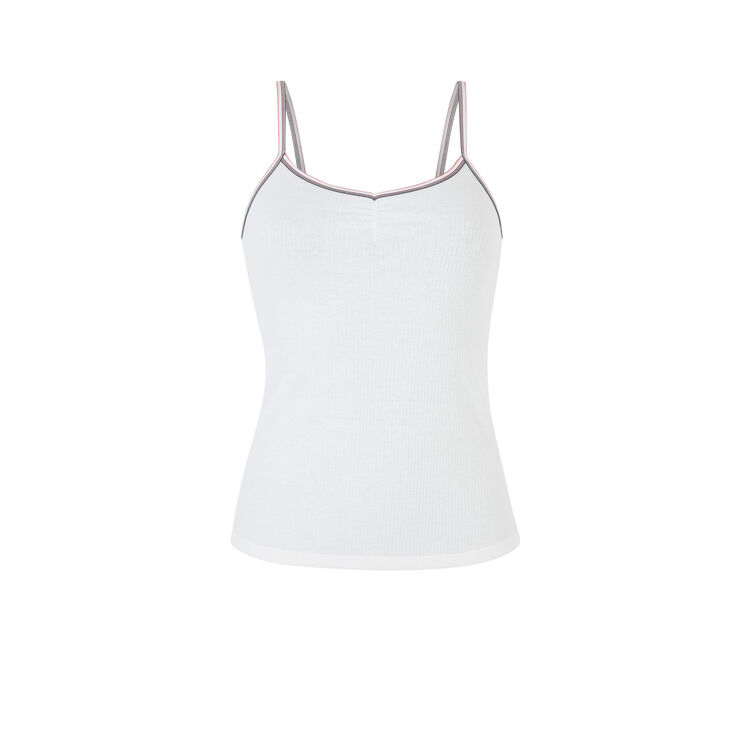 Set pyjama deux pièces en jersey raycooliz blanc.
