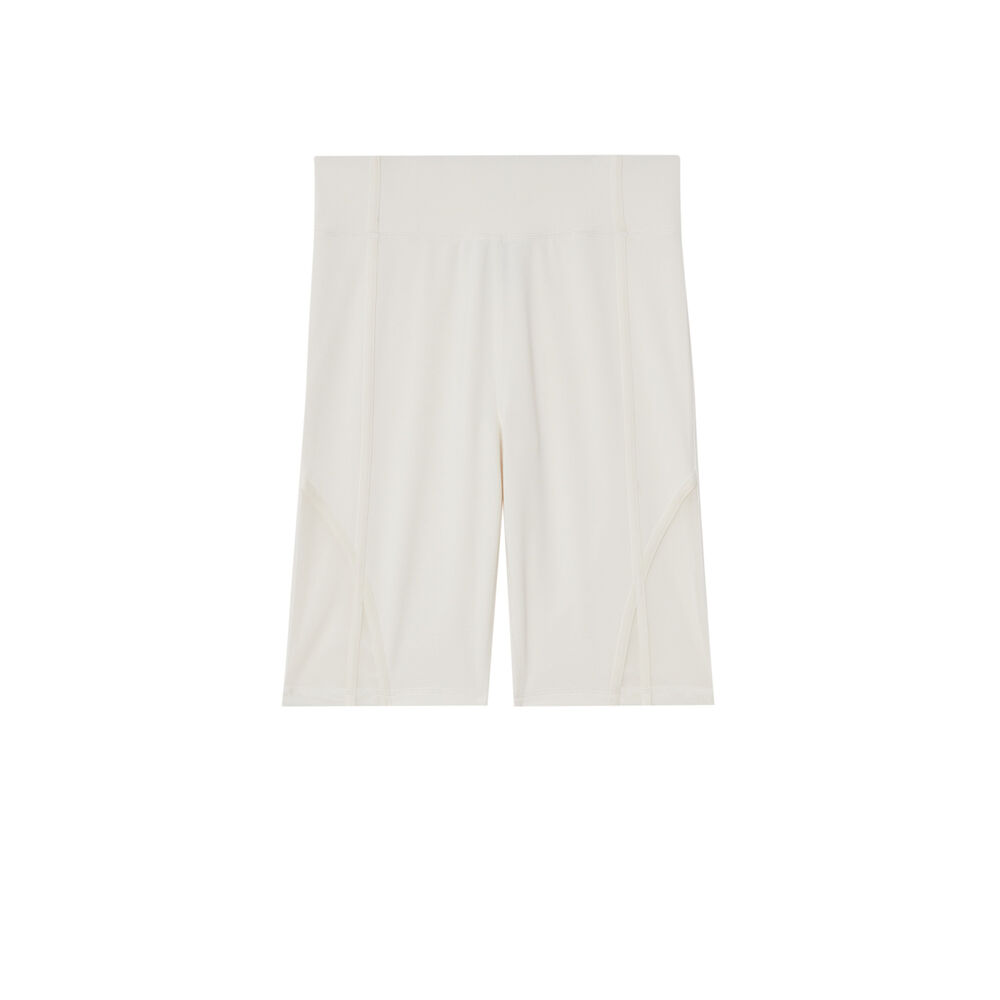 Effen fietsbroek - ecru ecru.