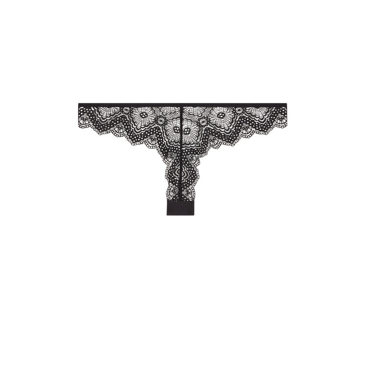 Tanga micro/dentelle merveilliz noir.