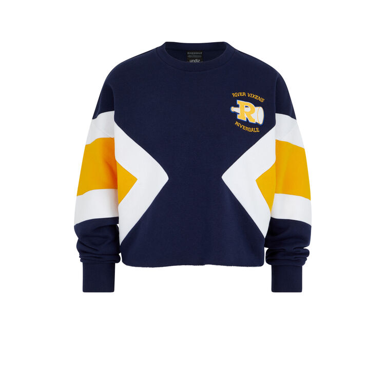 Sweat à col rond licence riverdale riverdaliz bleu marine.