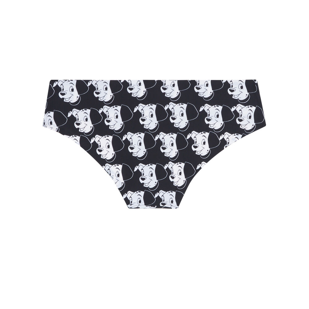 Shorty met 101 dalmatiërs motief - zwart zwart.