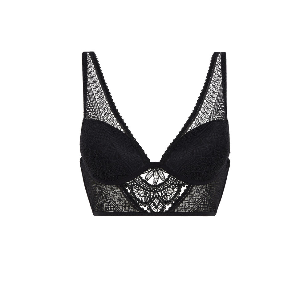Soutien-gorge bustier push-up - noir - noir - Undiz