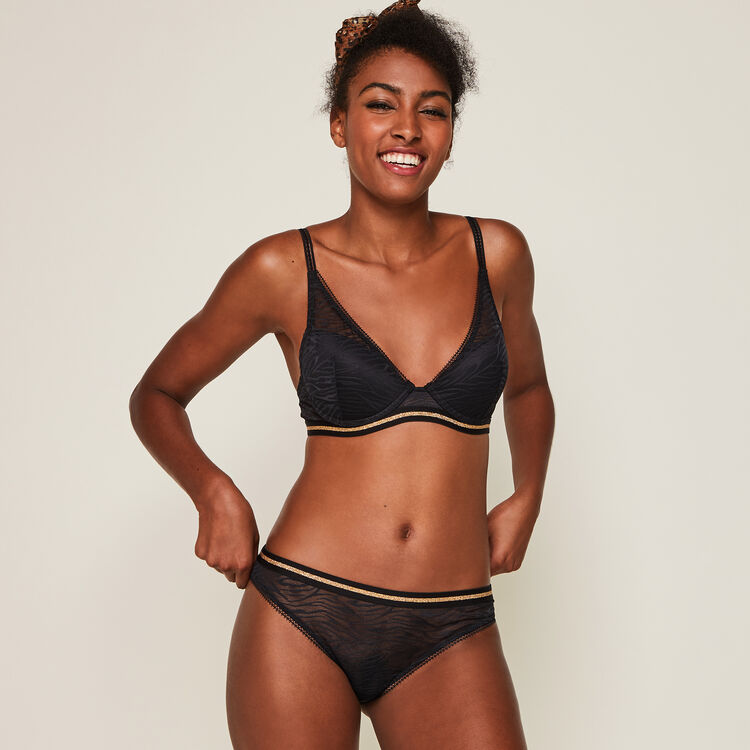 Soutien-gorge push tulle effet zébré zebrimeshiz Soutien-gorge push tulle effet zébré zebrimeshiz;